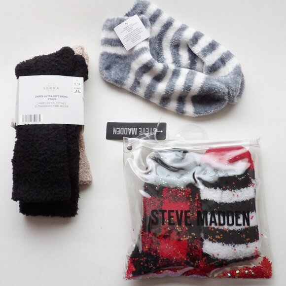 Bundle of 5 Cozy Socks Steve Madden and More NWT - Picture 2 of 8